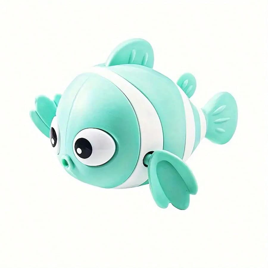 1 pièce Jouet de bain horlogerie en forme de poisson clown mignon pour jouer dans l'eau, jouet pour enfants, jouet pour piscine convient pour les