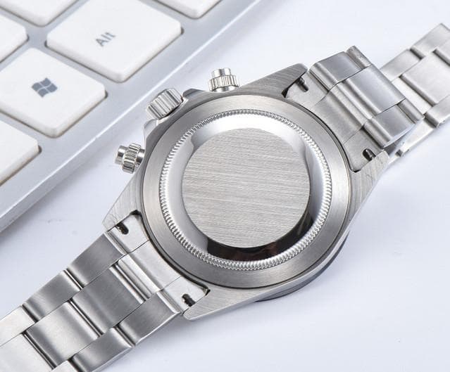 Parnis Montre de luxe 39mm Quartz chronographe étanche